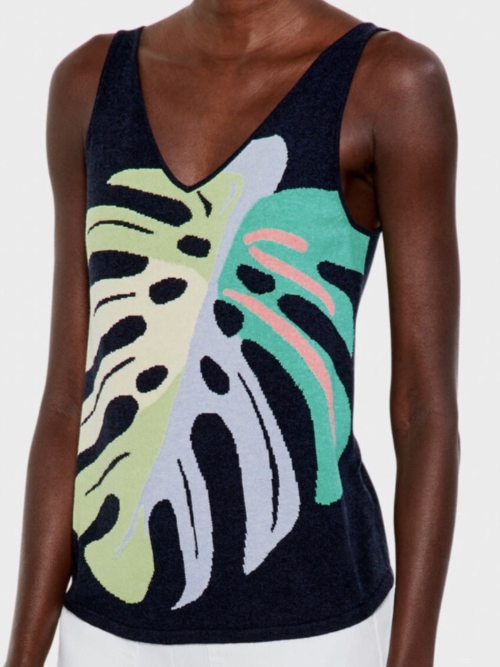 Nic+Zoe Leaf Frond Memories Vital Tank Size M
